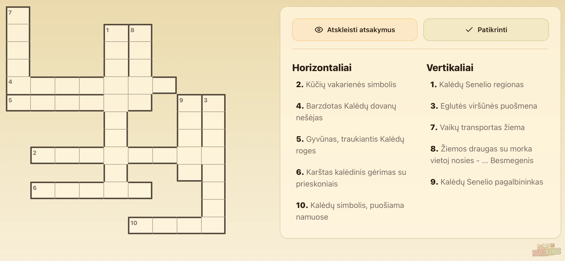 Kryžiažodis su pertvaromis