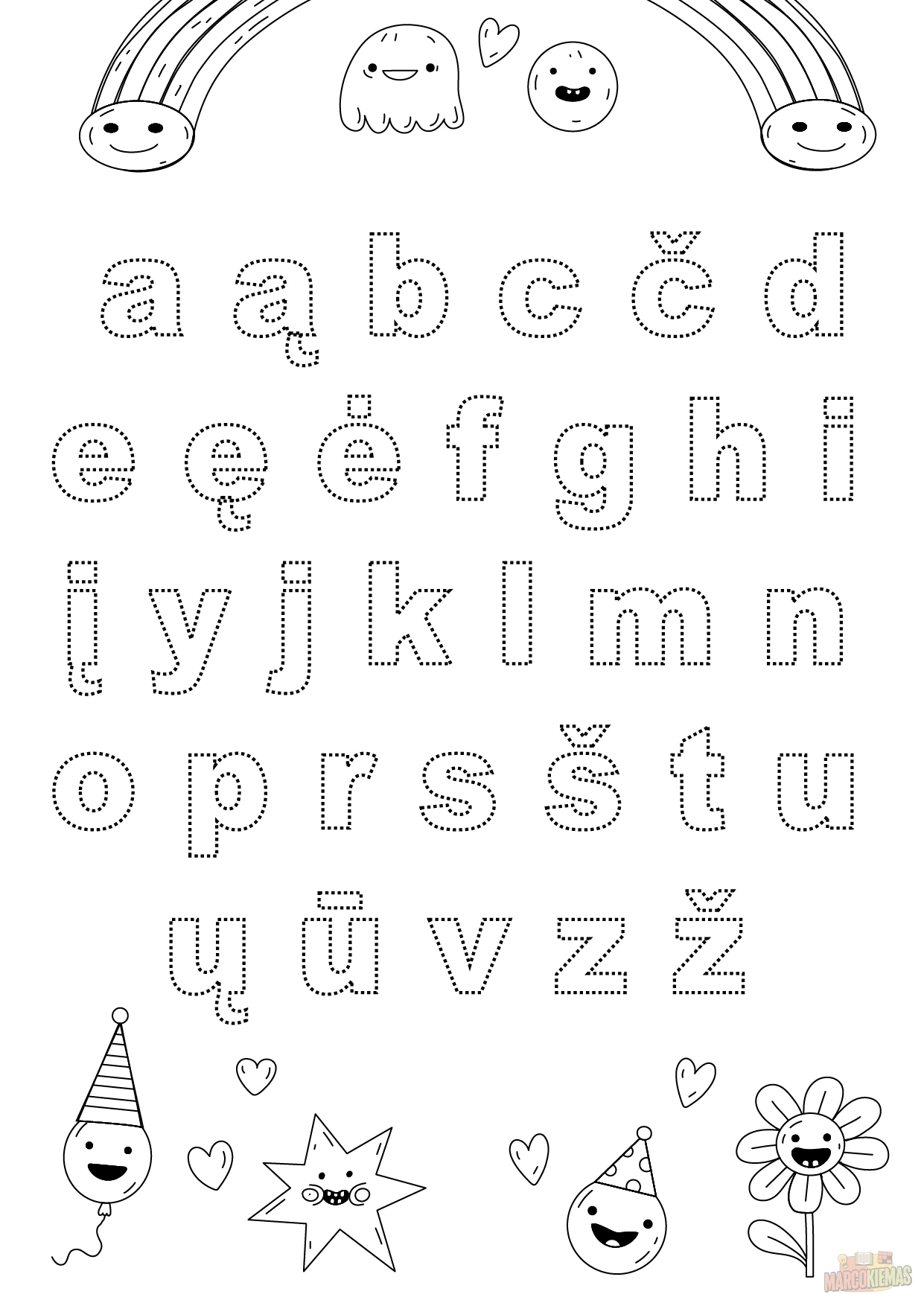 Lietuviška abėcėlė (mažosios)